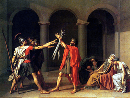 Jacques-Louis David, Oath of the Horatii, 1784