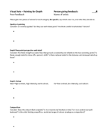 Painting: Peer feedback for depth painting Painting: Peer feedback for depth painting
