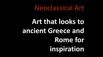 4: Neoclassicism