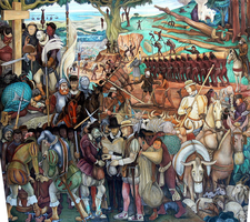 Diego Rivera, Mural of the Exploitation of Mexico by Spanish Conquistadors, 1925-45