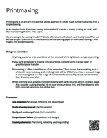 Printmaking project outline [pdf]