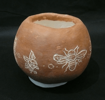 Kiera Davis, clay vessel, Spring 2018