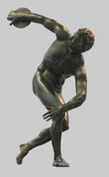Myron, Discus-thrower (discobolus), Roman copy of 5th C original