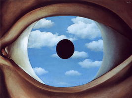 RenÃ© Magritte, The False Mirror, 1928