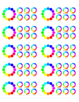 Colour wheel stickers for 5163 labels