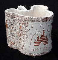Abby Tran, Engraved clay vessel, Spring 2014