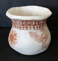 Hannah Lawrence, Engraved clay vessel, Fall 2015