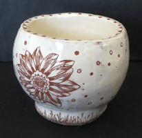 Jennie Bradley, Engraved clay vessel, Fall 2015