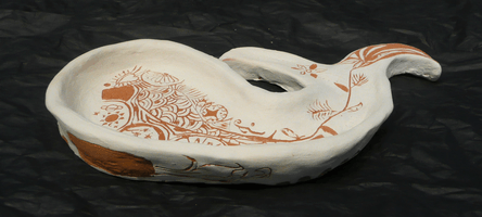 Ana Huestis, engraved clay vessel, Spring 2017