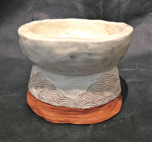 Maria Petrash, engraved clay vessel, Fall 2017