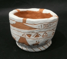 Sam Caldwell, clay vessel, Spring 2018