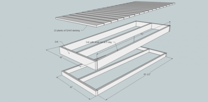 Exploded view of the deck