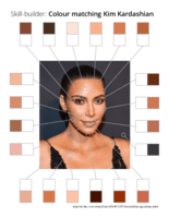 Skill-builder: Colour matching Kim Kardashian