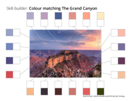 Skill-builder: Colour matching The Grand Canyon