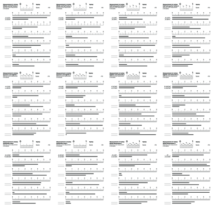 Ruler measurement worksheet