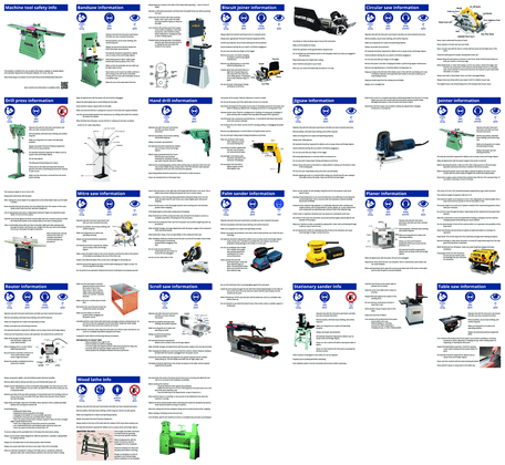 Tool safety information booklet